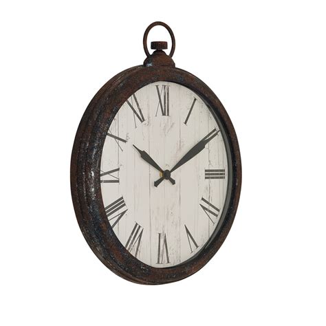 rustic pocket watch wall clock.